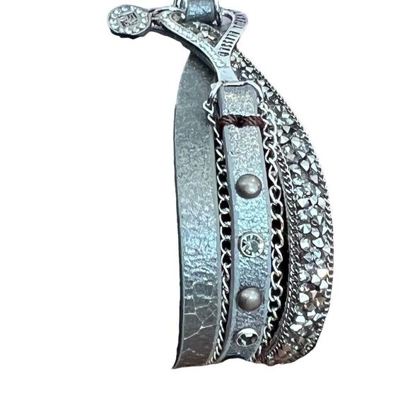 Goodworks Thankful Blessed Leather Chain Magnet Bracelet 7" - Picture 10 of 12